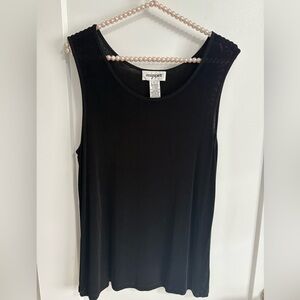 Easy Spirit Elegant Black Tank Top